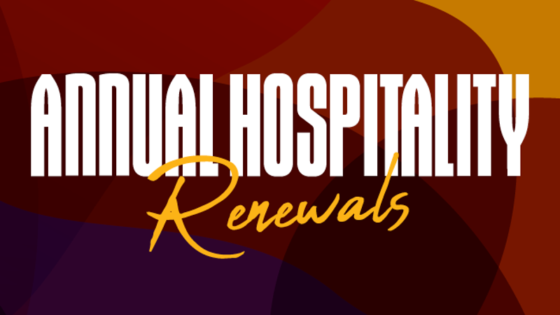 Annual Hospitality - Renewals